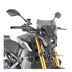 PARABRISAS GIVI YAMAHA MT-09 SP 2021-2023, AHUMADO, CON KIT DE MONTAJE