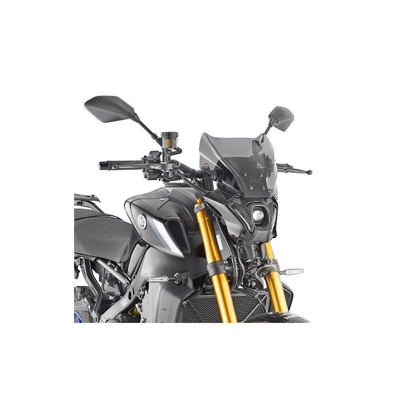 CUPOLINO GIVI YAMAHA MT-09 SP 2021-2023, FUME', CON KIT DI MONTAGGIO