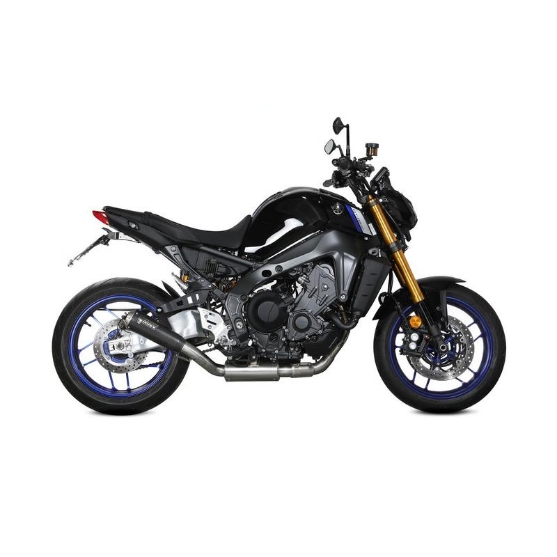 COMPLETE EXHAUST SYSTEM MIVV X-M1 FOR YAMAHA MT-09 SP 2021-2023, BLACK HIGH PASS