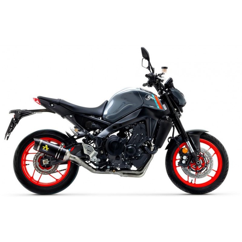 ARROW THUNDER FULL EXHAUST SYSTEM YAMAHA MT-09 SP 2021-2023, DARK ALUMINUM/CARBON, DEKAT