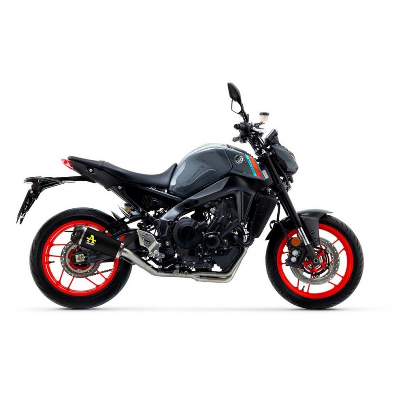IMPIANTO DI SCARICO COMPLETO BASSO ARROW WORKS YAMAHA MT-09 SP 2021-2023, ACCIAIO DARK/CARBONIO, DEKAT
