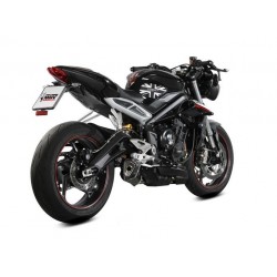 EXHAUST MIVV DELTA RACE FOR TRIUMPH STREET TRIPLE R 765 2021-2022, APPROVED BLACK/CARBON