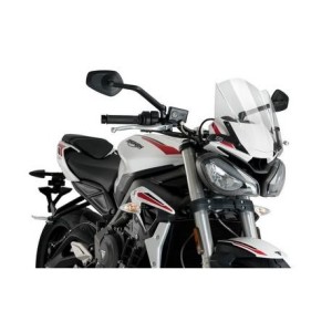 PUIG SPORT NEW GENERATION WINDSCREEN TRIUMPH STREET TRIPLE 765 RS 2021-2022, TRANSPARENT