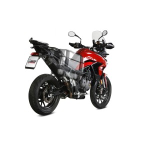 TERMINALE MIVV SPEED EDGE TRIUMPH TIGER 900 RALLY 2021-2023, OMOLOGATO BLACK/CARBONIO