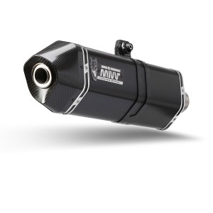 TERMINALE MIVV SPEED EDGE TRIUMPH TIGER 900 RALLY 2021-2023, OMOLOGATO BLACK/CARBONIO
