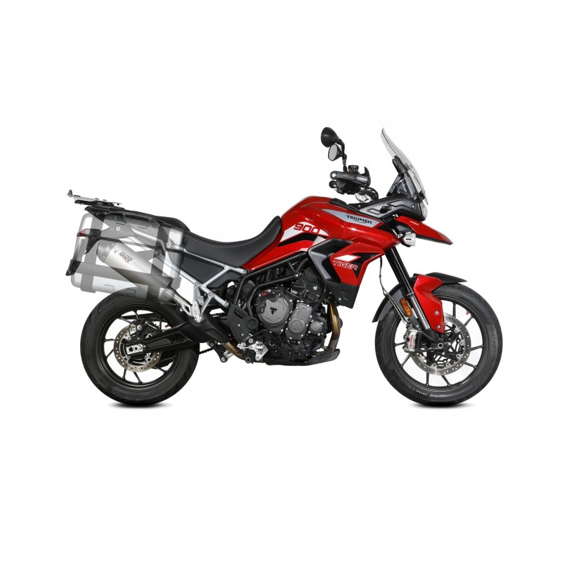 TERMINALE MIVV OVALE TRIUMPH TIGER 900 GT PRO 2021-2023, OMOLOGATO TITANIO/CARBONIO