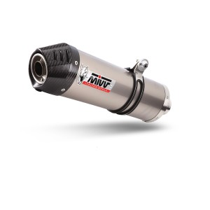 TERMINALE MIVV OVALE TRIUMPH TIGER 900 RALLY PRO 2021-2023, OMOLOGATO TITANIO/CARBONIO