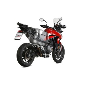 TERMINALE MIVV SPEED EDGE TRIUMPH TIGER 900 RALLY PRO 2021-2023, OMOLOGATO ACCIAIO/CARBONIO