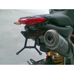 PORTAMATRÍCULA PARA DUCATI HYPERMOTARD 1100/S 2007-2009 CON SCARICO SINGOLO LATERALE, CON INCLINACIÓN AJUSTABLE