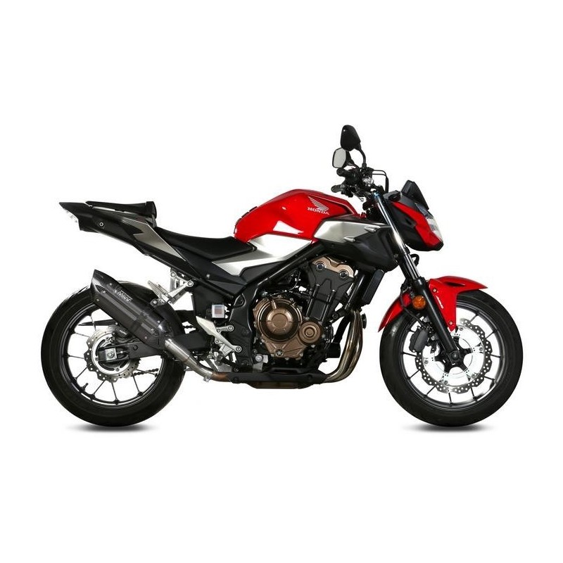 TERMINALE MIVV SUONO HONDA CB 500 F 2021-2023, OMOLOGATO BLACK/CARBONIO