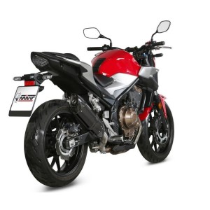TERMINALE MIVV SUONO HONDA CB 500 F 2021-2023, OMOLOGATO BLACK/CARBONIO