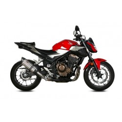TERMINALE MIVV SUONO HONDA CB 500 F 2021-2023, OMOLOGATO ACCIAIO/CARBONIO