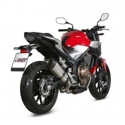 EXHAUST MIVV SUONO HONDA CB 500 F 2021-2023, APPROVED STEEL/CARBON