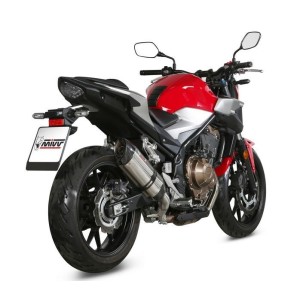 TERMINALE MIVV SUONO HONDA CB 500 F 2021-2023, OMOLOGATO ACCIAIO/CARBONIO