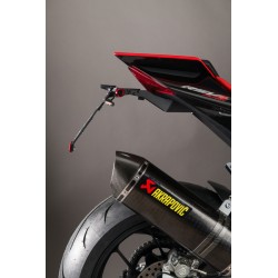 KIT LIGHTECH LICENSE PLATE HOLDER FOR APRILIA RSV4 1100 FACTORY 2021-2024, ADJUSTABLE IN ALUMINUM