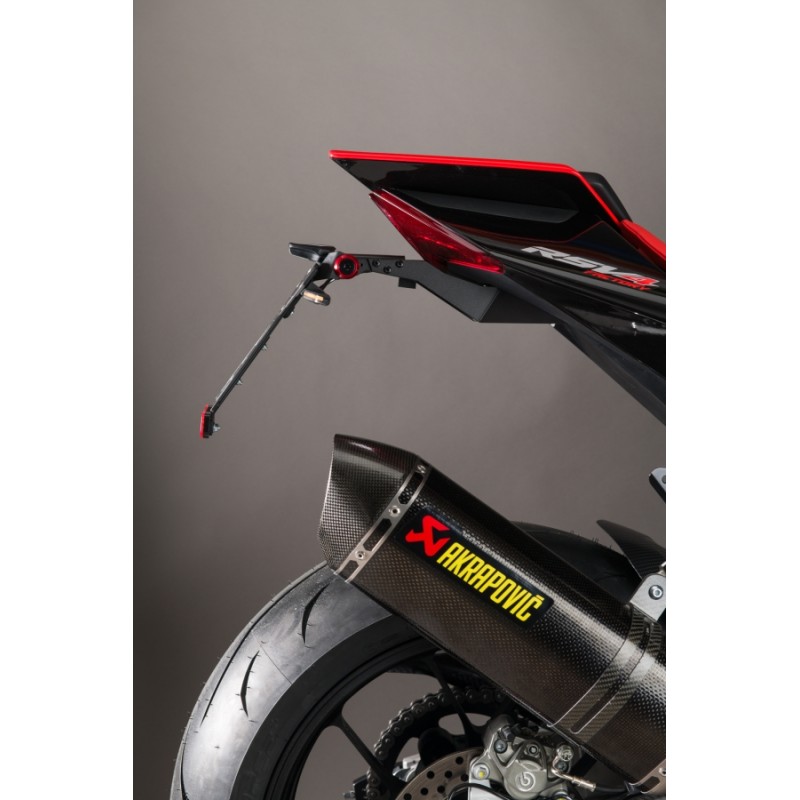 KIT LIGHTECH LICENSE PLATE HOLDER APRILIA RSV4 1100 FACTORY 2021-2024, ADJUSTABLE IN ALUMINUM