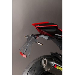 KIT PORTAMATRÍCULA LIGHTECH APRILIA RSV4 1100 FACTORY 2021-2024, REGULABLE DE ALUMINIO