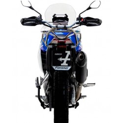 TERMINALE DI SCARICO ARROW SONORA APRILIA TUAREG 660 2022-2024, TITANIO DARK/CARBONIO, OMOLOGATO