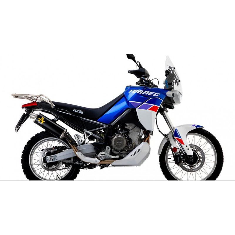 TERMINALE ARROW INDY RACE APRILIA TUAREG 660 2022-2024, TITANIO DARK/ACCIAIO, OMOLOGATO