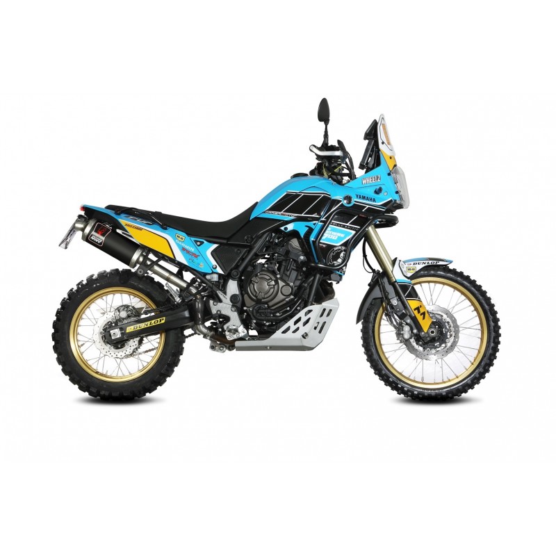 TERMINALE MIVV DAKAR YAMAHA TENERE 700 2021-2024, OMOLOGATO BLACK