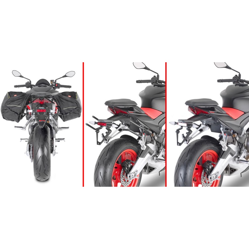 TELAIO GIVI REMOVE-X A SGANCIO RAPIDO PER BORSE MORBIDE LATERALI APRILIA TUONO 660 2020-2024