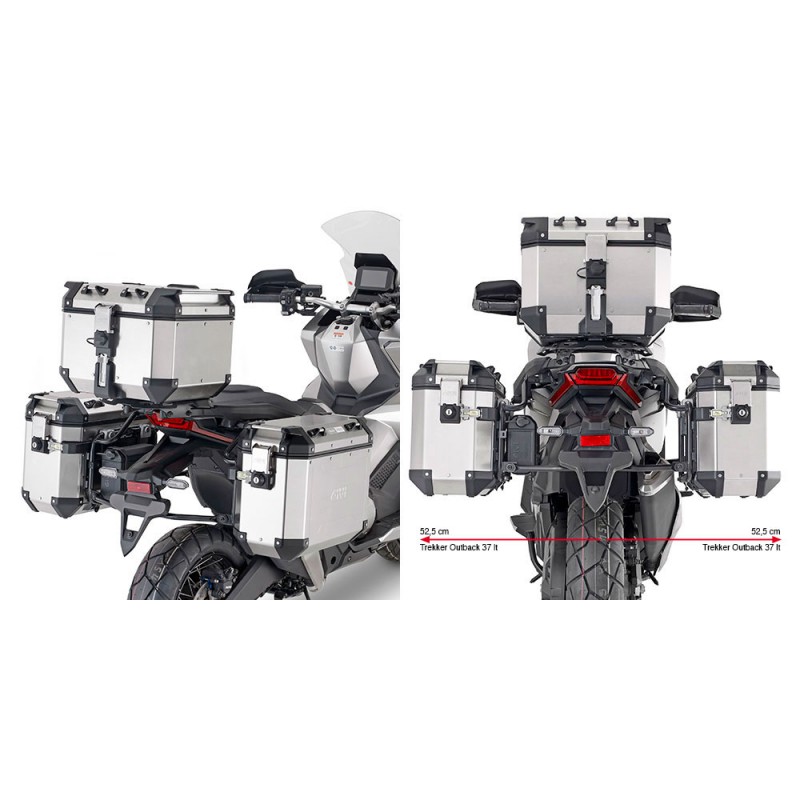 PORTAVALIGIE LATERALE GIVI PL ONE-FIT MONOKEY CAM-SIDE HONDA X-ADV 750 2021-2024