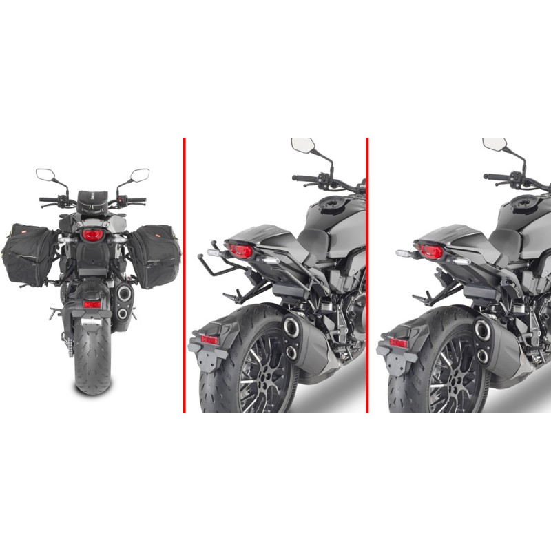 CHASIS GIVI REMOVE-X DE FIJACION RAPIDA PARA ALFORJAS BLANDAS LATERALES HONDA CB 1000 R 2021-2025