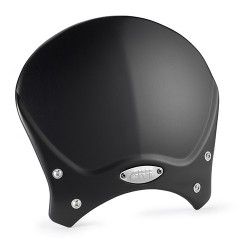 GIVI CAFE RACE ALUMINIUM WINDSCREEN MOTO GUZZI V7 STONE 850 2021-2024, SCHWARZ, MIT MONTAGESATZ