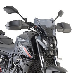 PARABRISAS GIVI YAMAHA MT-07 2021-2024, AHUMADO, CON KIT DE MONTAJE