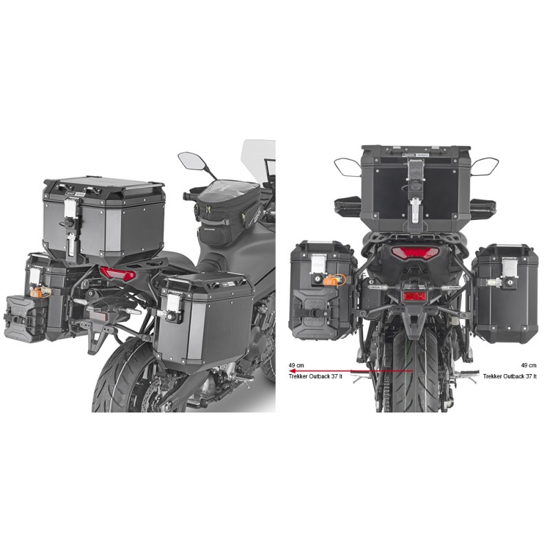 GIVI PL ONE-FIT MONOKEY CAM-SIDE SIDE CASE HOLDER YAMAHA TRACER 9 2021-2022