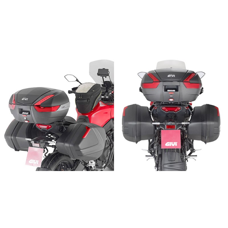 SPEZIFISCHER STAHLROHR-SEITENKOFFERTRÄGE GIVI FÜR KOFFER MONOKEY SIDE YAMAHA TRACER 9 2021-2022