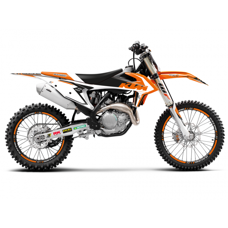 KIT ADESIVI + COPERTINA SELLA BLACKBIRD DREAM 4 KTM EXC/EXC-F 2020-2023 (NO MINICROSS)