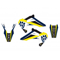 BLACKBIRD STICKERS KIT DREAM 4 GRAPHICS HUSQVARNA TE/FE 2020-2023, YELLOW