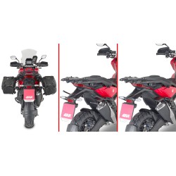 CHASIS GIVI REMOVE-X DE FIJACION RAPIDA PARA ALFORJAS BLANDAS LATERALES HONDA X-ADV 750 2021-2024