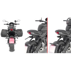 SPEZIFISCHE ABSTANDSHALTER GIVI REMOVE-X SCHNELLWECHS FÜR WEICHE SEITENTASCHEN TRIUMPH TRIDENT 660 2021-2024