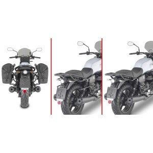 SPEZIFISCHE ABSTANDSHALTER GIVI REMOVE-X SCHNELLWECHS FÜR WEICHE SEITENTASCHEN MOTO GUZZI V7 STONE 850 2021-2024