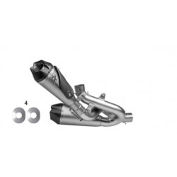 COPPIA TERMINALI DI SCARICO ARROW WORKS DUCATI STREETFIGHTER V4 2021-2022, TITANIO/CARBONIO, RACING