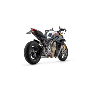 COPPIA TERMINALI DI SCARICO ARROW WORKS DUCATI STREETFIGHTER V4 S 2021-2022, TITANIO/CARBONIO, RACING