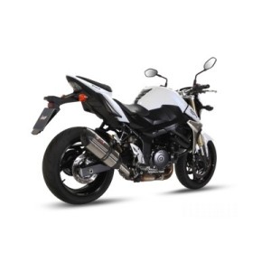 TERMINALE MIVV SUONO SUZUKI GSR 750 2011-2016, OMOLOGATO ACCIAIO/CARBONIO