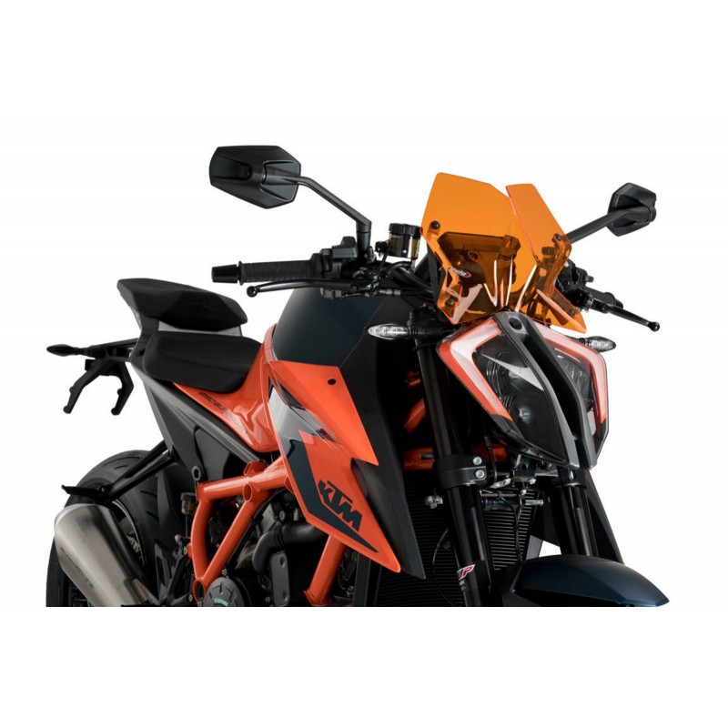 PARABRISAS PUIG SPORT NEW GENERATION KTM 1290 SUPER DUKE R 2021-2024, NARANJA