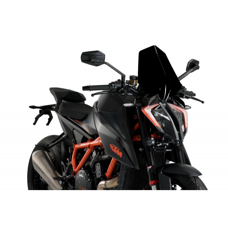 PUIG TOURING WINDSCHUTZSCHEIBE NEW GENERATION KTM 1290 SUPER DUKE R 2021-2024, SCHWARZ