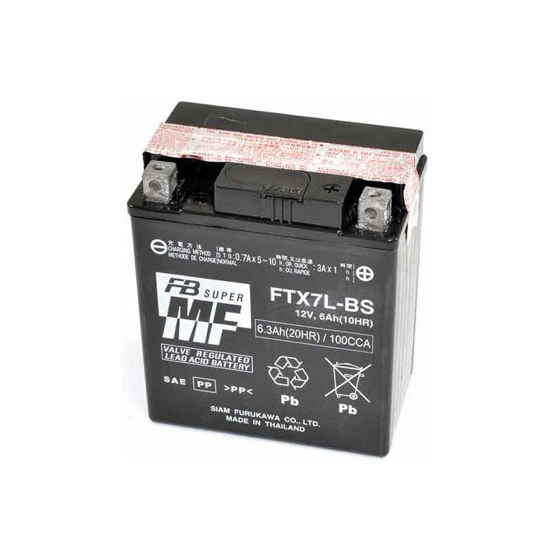 PRE-CHARGED SEALED BATTERY FURUKAWA FTX7L-BS HONDA HORNET 600 2003-2004