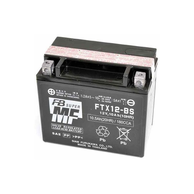 PRE-CHARGED SEALED BATTERY FURUKAWA FTX12-BS KAWASAKI ER-6N 2006-2008