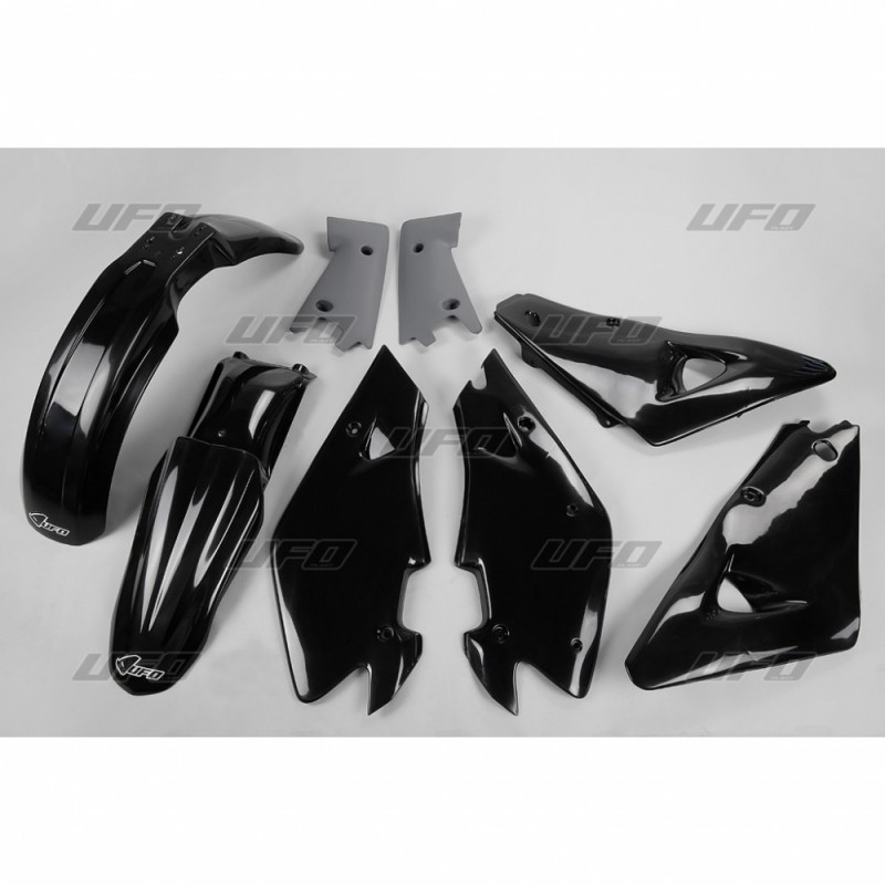 KIT DE PLÁSTICO UFO HUSQVARNA CR 125/250 2000-2003, NEGRO