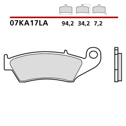 SET PASTIGLIE FRENO ANTERIORI SINTERIZZATE BREMBO HONDA TRANSALP 700 2008-2013 (SOLO MODELLO SENZA ABS)