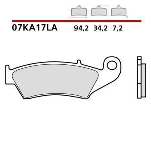 SET VORDERER SINTER BREMSBELÄGE BREMBO HONDA TRANSALP 700 2008-2013 (SOLO MODELLO SENZA ABS)