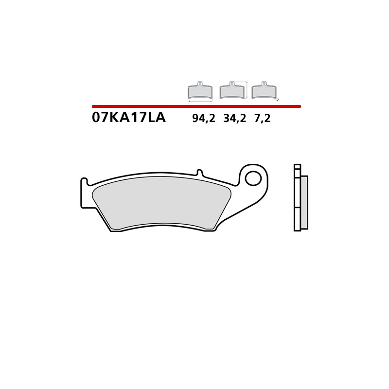 BREMBO SINTERED BRAKE FRONT PADS SET HONDA TRANSALP 700 2008-2013 (ONLY MODEL WITHOUT ABS)