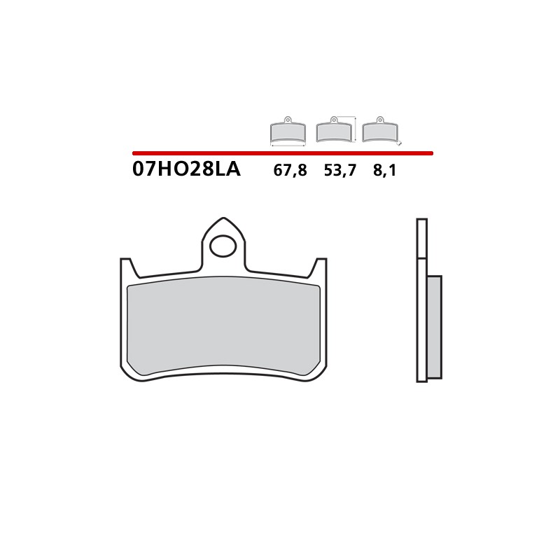 PASTILLAS DE FRENO DELANTERAS SINTERIZADAS BREMBO HONDA VTR 1000 F FIRESTORM 1997-2003 (COMPOUND LA)