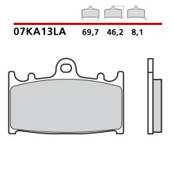 PASTILLAS DE FRENO DELANTERAS SINTERIZADAS BREMBO SUZUKI GSR 600 2006-2010 (COMPOUND LA)