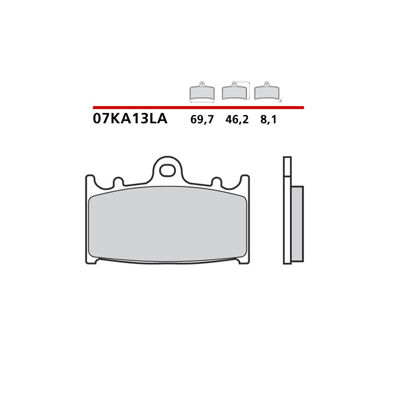 SET PASTIGLIE FRENO ANTERIORI SINTERIZZATE BREMBO SUZUKI GSX 1250 F 2010-2016 (MESCOLA LA)